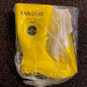 New Lady Gaga Rain On Me rain boots untouched & still in the original packaging!